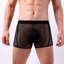 Чоловічі труси боксери в сітку Clever-Menmode чорний XL, фото 4