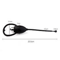 Уретральний катетер з вібрацією "Olo" - Чорний, фото 3