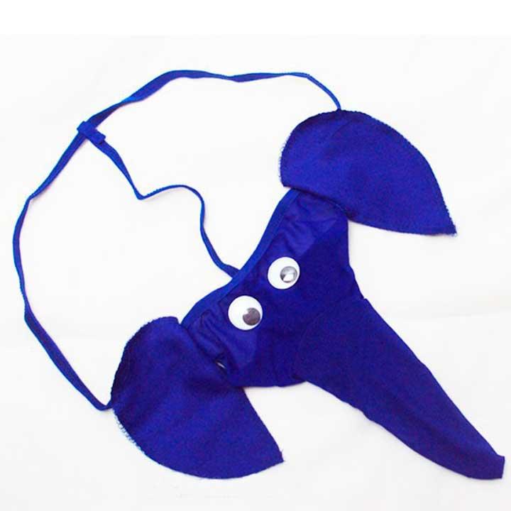 Чоловічі стрінги "Слоник" - Синій - M/L/XL