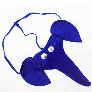 Чоловічі стрінги "Слоник" - Синій - M/L/XL, фото 1