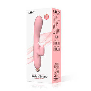 Вакуумний вібратор-кролик LILO "Emily" USB - Рожевий - Вібратори, фото 3