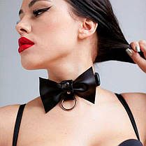 Сексуальний чокер з бантом - Чорний - Садо-мазо, фото 4
