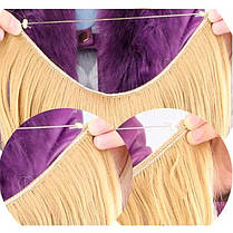 Треси прямі на прозорій гумці Polily — 60 см "Брюнетка", фото 5