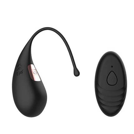 Віброяйце з хвостиком USB - Чорний - Вібратори, фото 1
