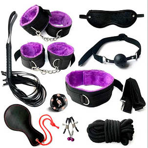 БДСМ набір з 10 предметів (3) — Рожевий — Садо-мазо, фото 2