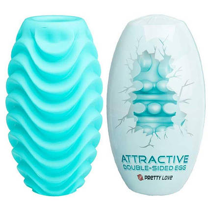 Яйце-мастурбатор Pretty Love бірюзовий, фото 1