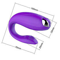 Вібратор для пар G-Sex USB Фіолетовий, фото 2