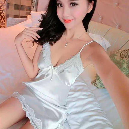 Коротенький сексі пеньюар - Білий - XS/S - Еротична білизна, фото 1