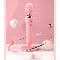 Двосторонній вібратор Night stories USB - Рожевий - Вібратори, фото 2