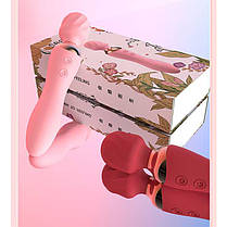 Двосторонній вібратор Night stories USB - Рожевий - Вібратори, фото 5