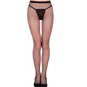 Колготи в дрібну сітку - Чорний - S/M/L/XL - Еротична білизна, фото 2