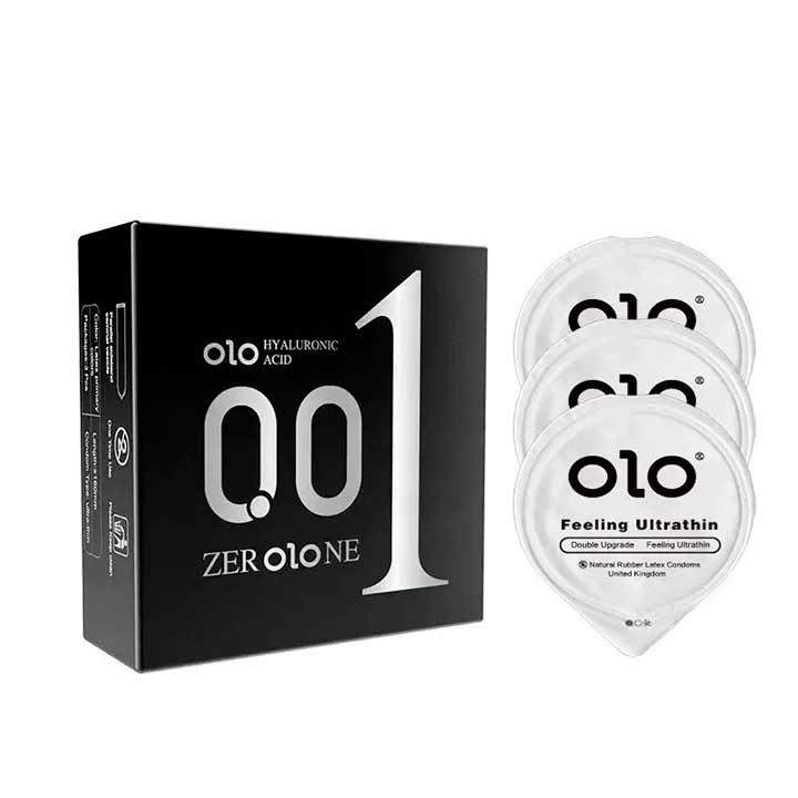 Ультратонкі презервативи "Olo Feelihg Ultrathin" 0,01 - 3 шт.