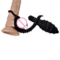 Унікальний Вібромасажер для анальної стимуляції та масажу простати 10-ти частотний 3.6 см - Чорний, фото 5