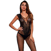 Спокусливий бодістокінг з відкритим доступом - Чорний - S/M/L - Еротична білизна, фото 3