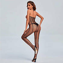 Еротичний бодістокінг з відкритими грудьми та відкритим доступом - Чорний - S/M/L - Еротична білизна, фото 5