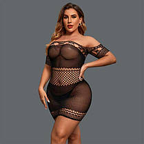 Сексуальна міні-сукня з короткими рукавами M-L-XL, фото 3