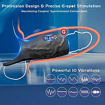 Насадка з вібрацією на пінис і мошок Ultimate Couples Cage USB, фото 3