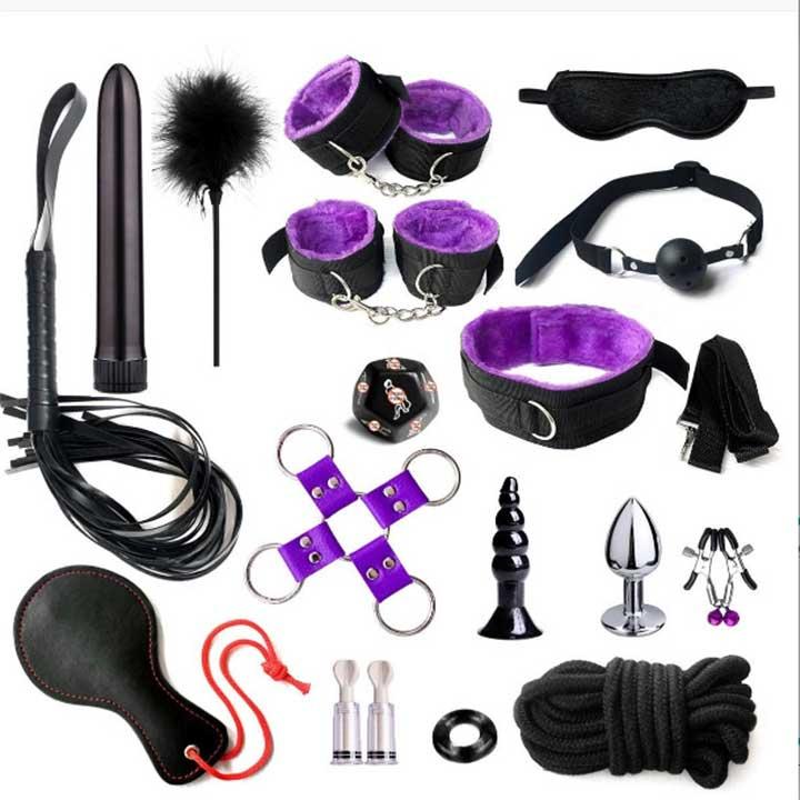 БДСМ набір (Бандажний набір) з 17 предметів — Садо-мазо