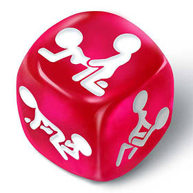 Романтична гра кубик "Повороти долі" Sex кубик — Фуксія