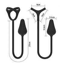 Вібро масажер простати Funtasmo з ерекційним кільцем і пультом Д/К, фото 4