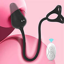 Вібро масажер простати Funtasmo з ерекційним кільцем і пультом Д/К, фото 5