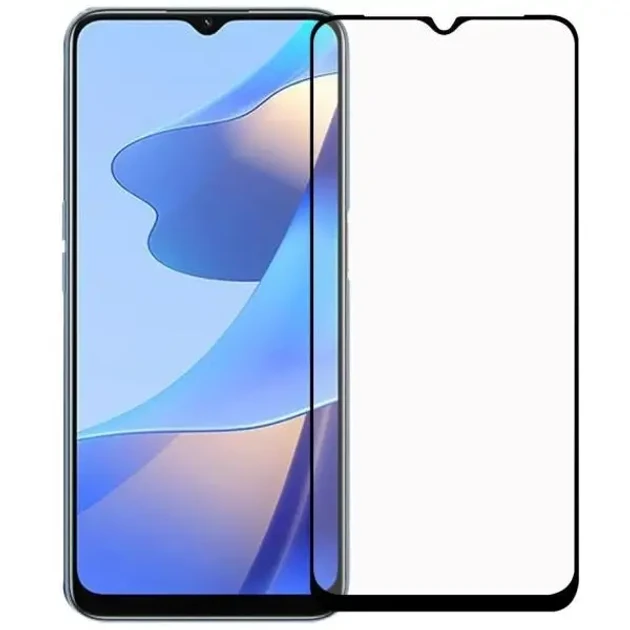 Захисне скло для OPPO A35, A54s, A53s 5G, A55 5G, A56 5G, A57, A77 5G Full Glue з чорною рамкою
