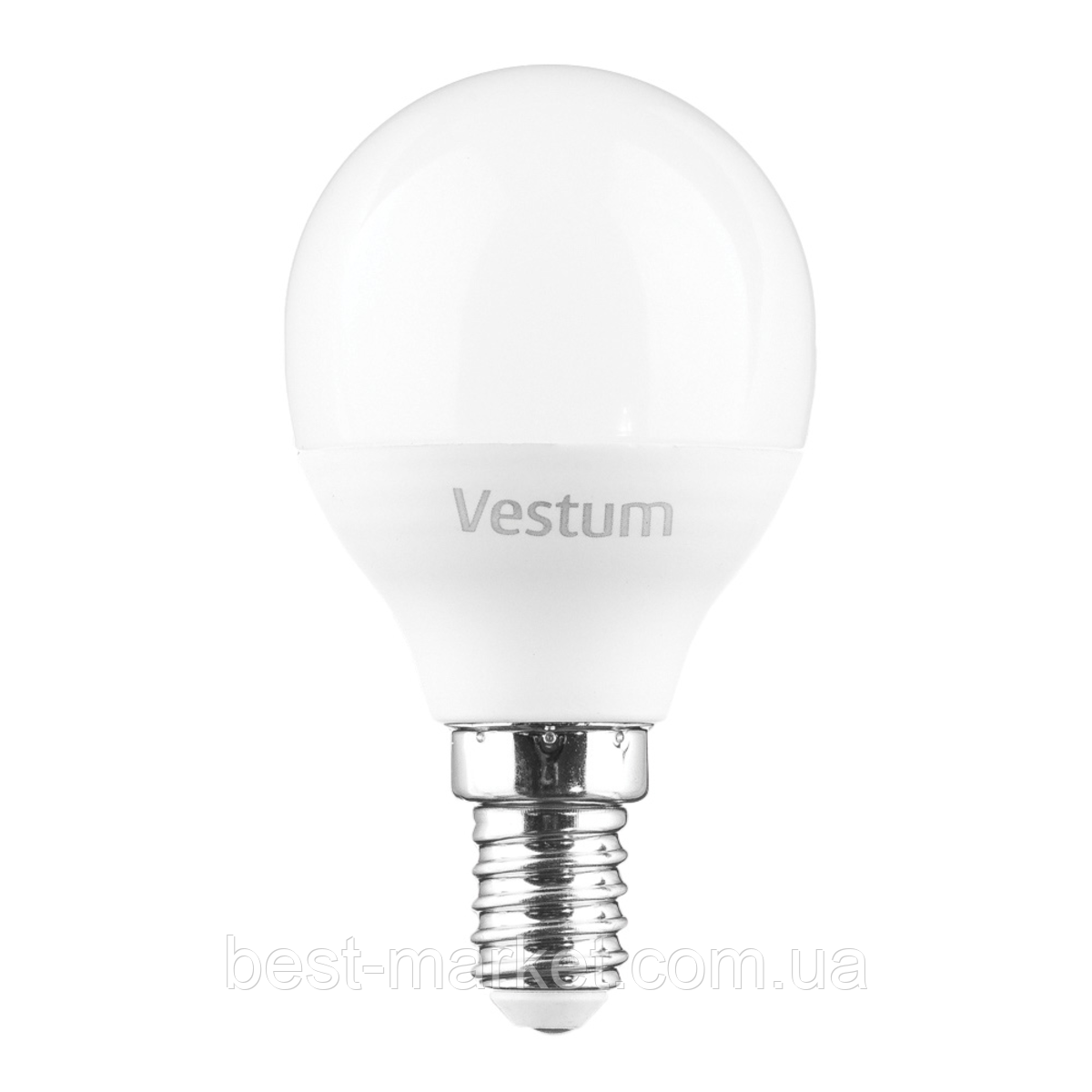 Світлодіодна лампа Vestum G45 6W 4100K 220V E14 1-VS-1203, фото 1
