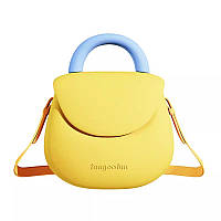 Жіноча сумка-клатч Fungoofun EVA, вологостійка, з ручкою та ремінцем, жовта