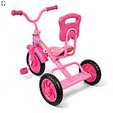 Триколісний дитячий велосипед Bambi з EVA колесами та регульованим сидінням (1,5–3 роки), фото 4
