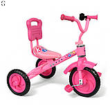 Триколісний дитячий велосипед Bambi з EVA колесами та регульованим сидінням (1,5–3 роки), фото 5