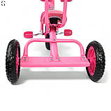 Триколісний дитячий велосипед Bambi з EVA колесами та регульованим сидінням (1,5–3 роки), фото 7