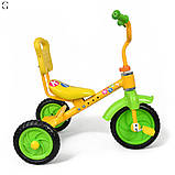 Триколісний дитячий велосипед Bambi з EVA колесами та регульованим сидінням (1,5–3 роки), фото 3
