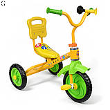 Триколісний дитячий велосипед Bambi з EVA колесами та регульованим сидінням (1,5–3 роки), фото 5