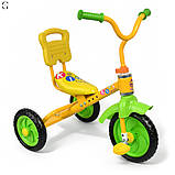 Триколісний дитячий велосипед Bambi з EVA колесами та регульованим сидінням (1,5–3 роки), фото 6