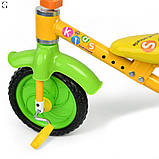 Триколісний дитячий велосипед Bambi з EVA колесами та регульованим сидінням (1,5–3 роки), фото 8