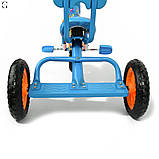 Триколісний дитячий велосипед Bambi з EVA колесами та регульованим сидінням (1,5–3 роки), фото 6