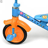 Триколісний дитячий велосипед Bambi з EVA колесами та регульованим сидінням (1,5–3 роки), фото 7