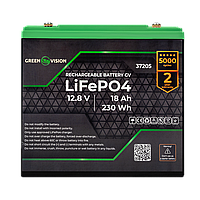 Акумулятор GV LiFePО4 12V (12,8V) - 18 Ah (230Wh)