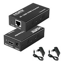 Оригінал! Подовжувач HDMI по RJ45 витій парі активний, до 120м - Вища Якість!