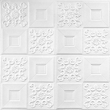 Самоклеюча декоративна настінно-стельова 3D панель фігури 700х700х5мм (114) SW-00000006, фото 1