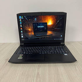 Ігровий ноутбук Б-клас Sager N855HJ / 15.6" (1920x1080) IPS / Intel Core i7-7700HQ (4 (8) ядра по 2.8 - 3.8 GHz) / 16 GB DDR4 /