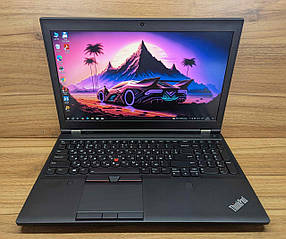 Б/в Ноутбук Lenovo ThinkPad P51 15.6" 1920x1080| Core i7-7820HQ| 16 GB RAM| 512 GB SSD| Quadro M2200 4GB