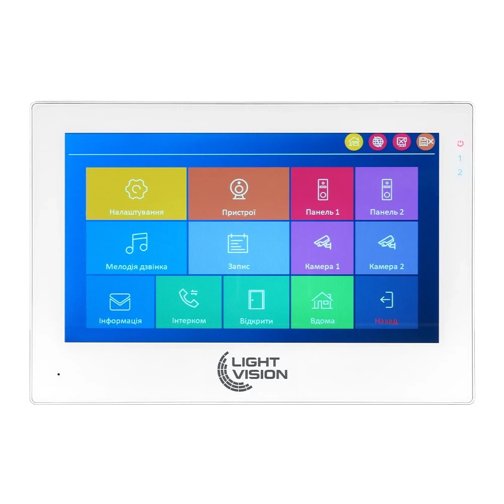 Відеодомофон 7" WiFi Tuya Light Vision SINGAPORE FHD White (82-00230), фото 1