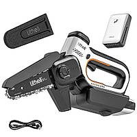 Міні-пила акумуляторна Litheli безщіткова живлення від павербанку + Power Bank Litheli 20000mAh 45W 2А