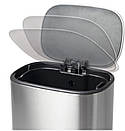 Відро для сміття з плавним закриванням овальне Mixxus Premium Diverse-TC0105 SS Color 5 л колір неіржавкій, фото 2