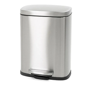 Відро для сміття з плавним закриванням прямокутне Mixxus Bevel-TC0105 SS Color 5 л колір неіржавка (M