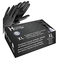 Рукавички нітрілові чорні HOFFEN (5 г) XL 100 шт