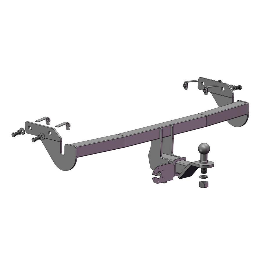 Фаркоп знімний під американський квадрат - Peugeot 207 кабріолет,купе,хетчбек 2006-, фото 1