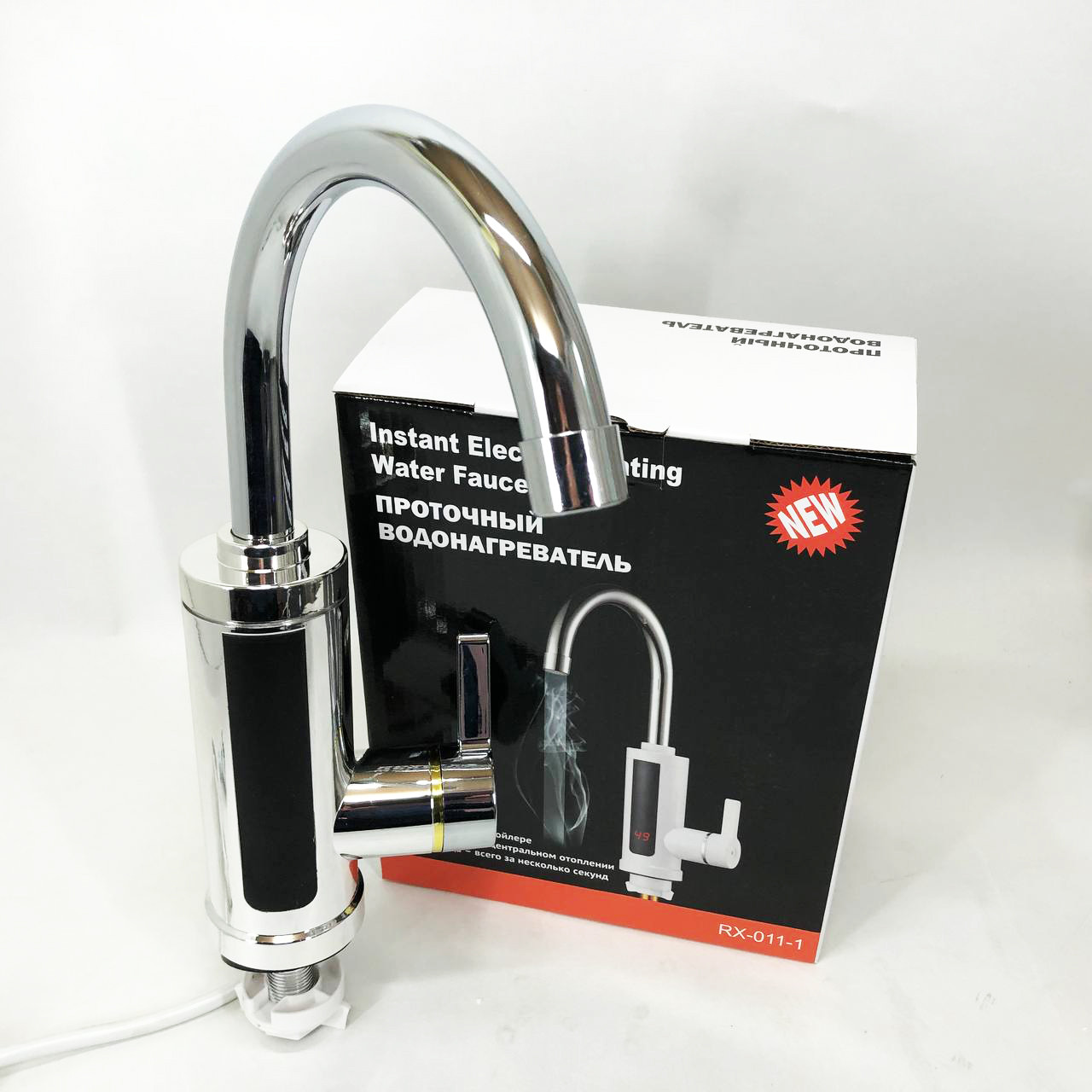 Кран для кухні проточний з підігрівом Delimano RX-0111c 3 кВт, Побутовий кран IM-927 з підігрівом, фото 1