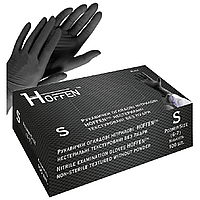 Рукавички нітрілові чорні HOFFEN (3,5 г) S 100 шт